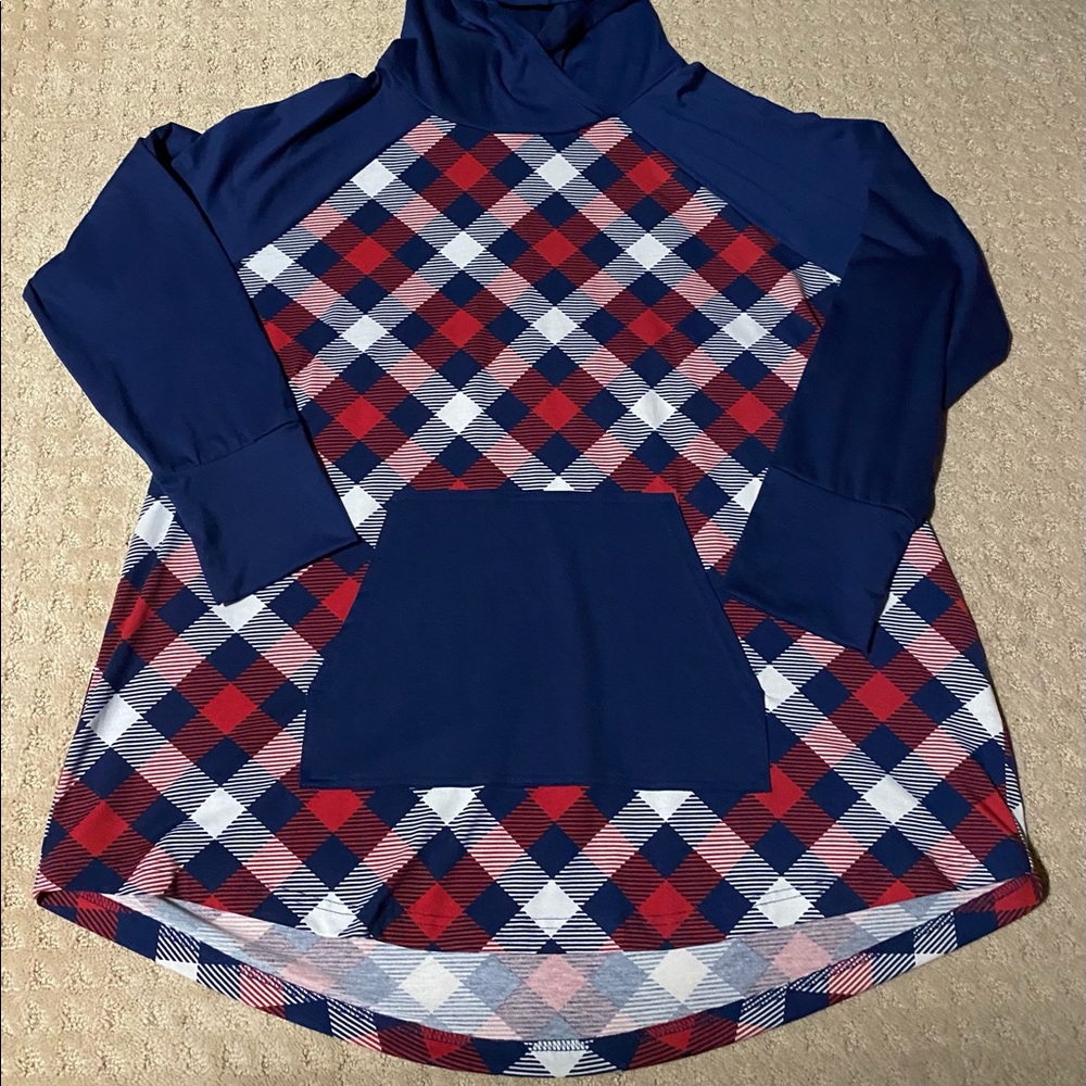 Lularoe Amber 2XL plaid checker